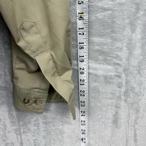VTG Tilley Endurables Khaki Button-Up Shirt Made in Canada Women Size L Comfort - Picture 12 of 12